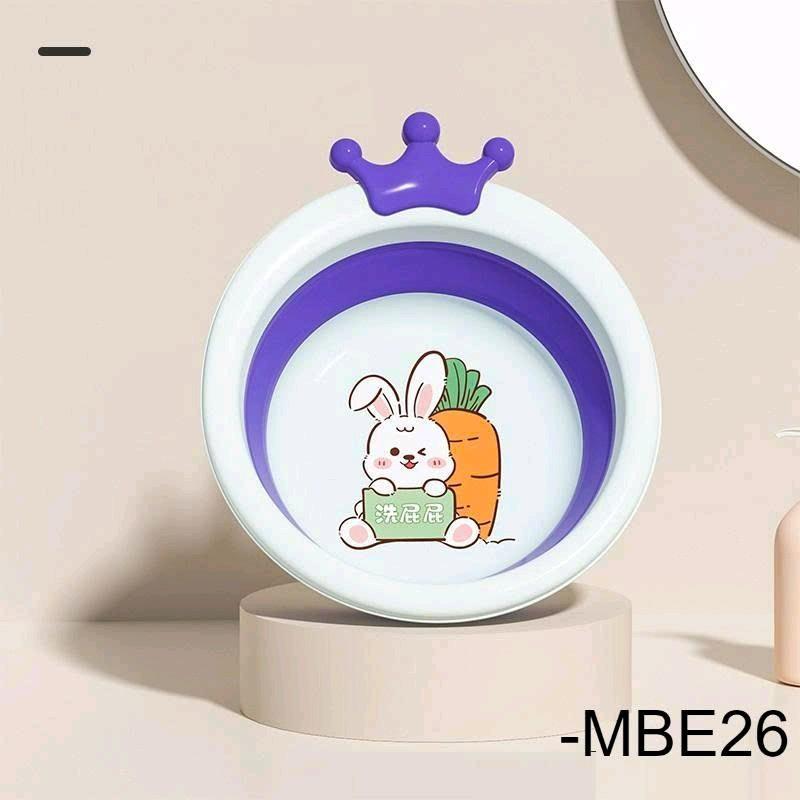Chậu rửa mặt gấp gọn con voi cho bé thau tắm  bé sơ sinh