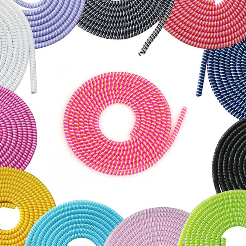 For Mobile Phone Data Cable Protector 1.4 Meters Charging Cable Winding Protection Rope Creative Winding Device 7