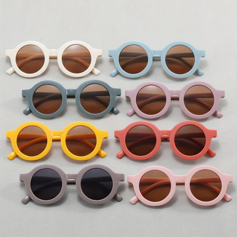 Product Introduction of 8pcs Round Retro Style Glasses for Kids and Adults - Colorful, Playful Designs with Thick Frames, Perfect for Graduation, Birthday Parties, and Everyday Fashion, Everyday Fashion Accessories | Playful Accessory | Durable Plastic Frame, Kids 0
