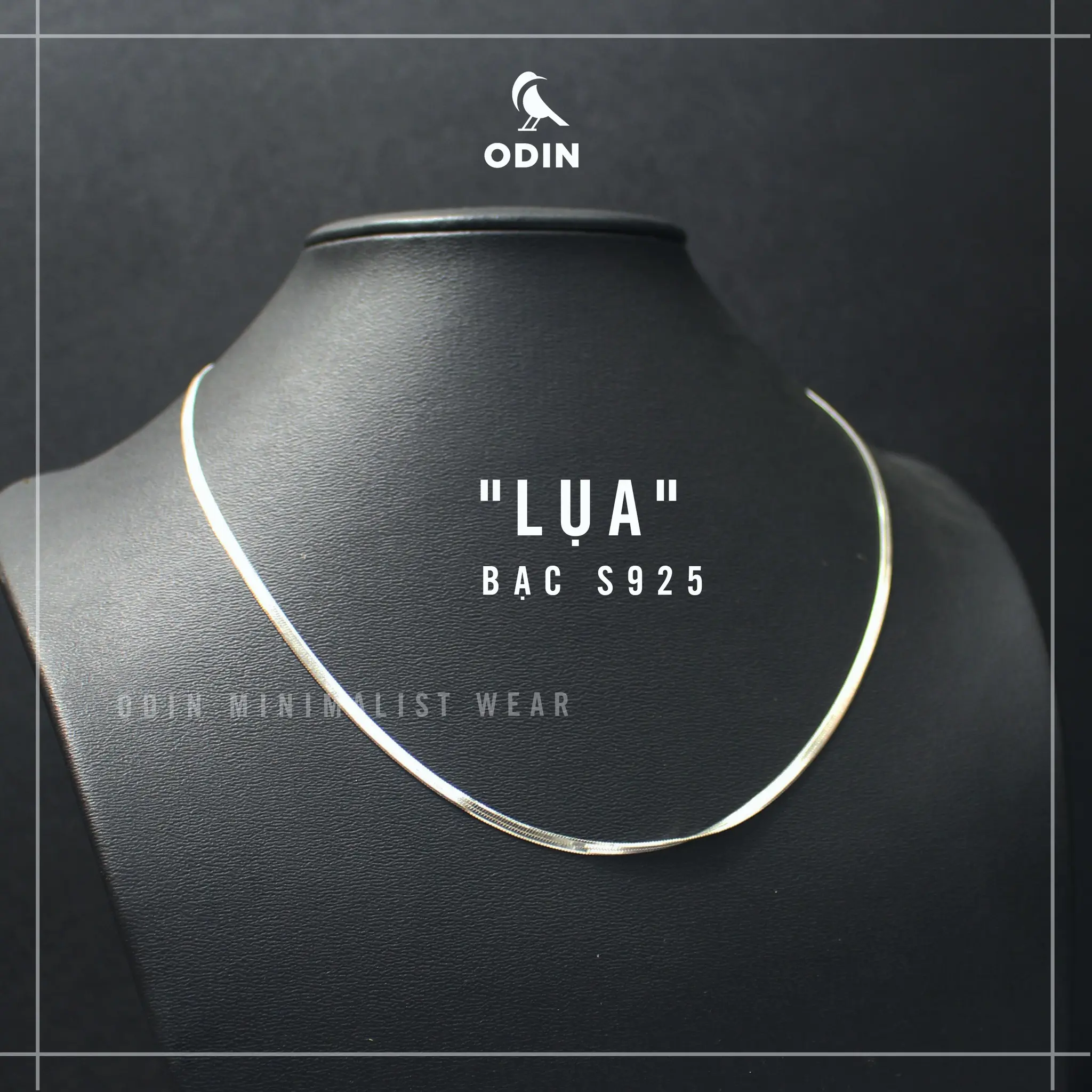 Dây chuyền lụa - Silk Necklace - BẠC Italy S925