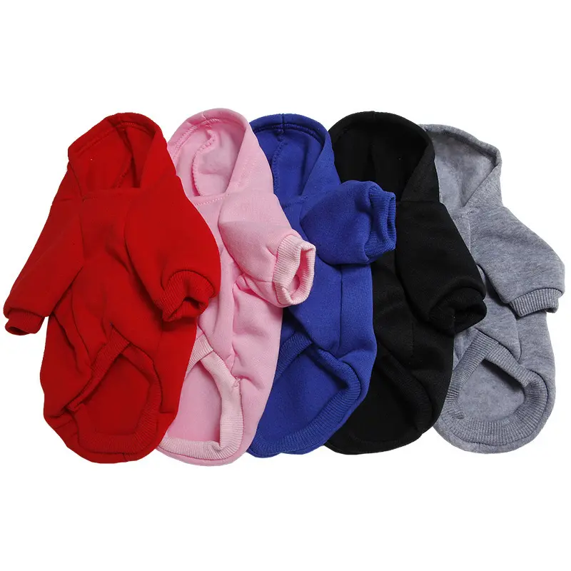 Hot-Selling Pet Clothes Simple Sweatshirt for Small Dogs Trendy Brand Solid Color Style Single Color Pet Clothing Supplies Factory Wholesale