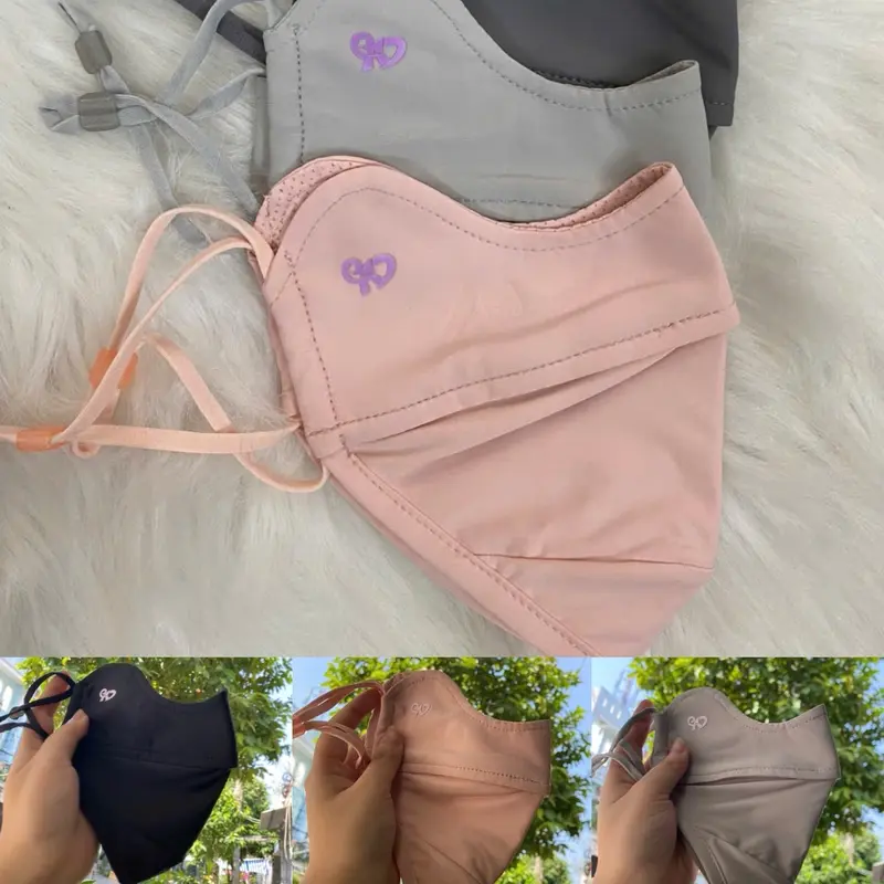 Khẩu Trang Chống Tia UV KTUV01 Women Nhung, Có Logo Đổi Màu - Phụ Kiện 2