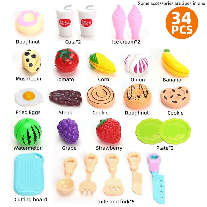 Random Color Simulated Food Toy, Pretend Play Food Toy, Kitchen Accessories, Fine Motor Skills Toy, Preschool Accessories, Kids Toys 4