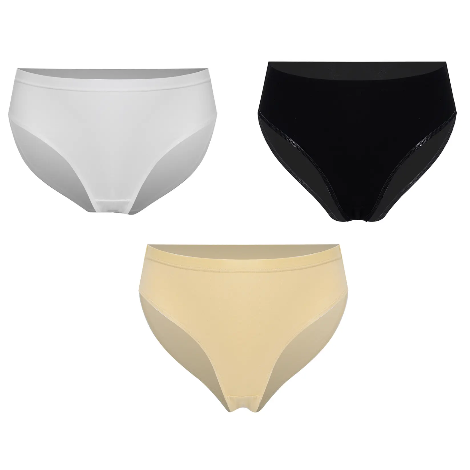 Sholeno 3 Pack Kids Dance Ballet Briefs Girls Cotton Gymnastics High Cut Dance Underwear Elastic Waistband Panties