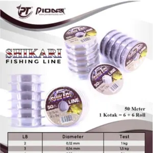 Senar Pancing Pioneer Shikari 50 m tiap rol connecting