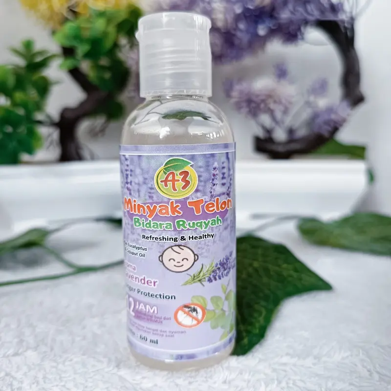 6pcs/12pcs minyak telon bidara ruqyah 60ml anak-anak bayi menghangatkan Perut Aroma  Lavender lotion 7