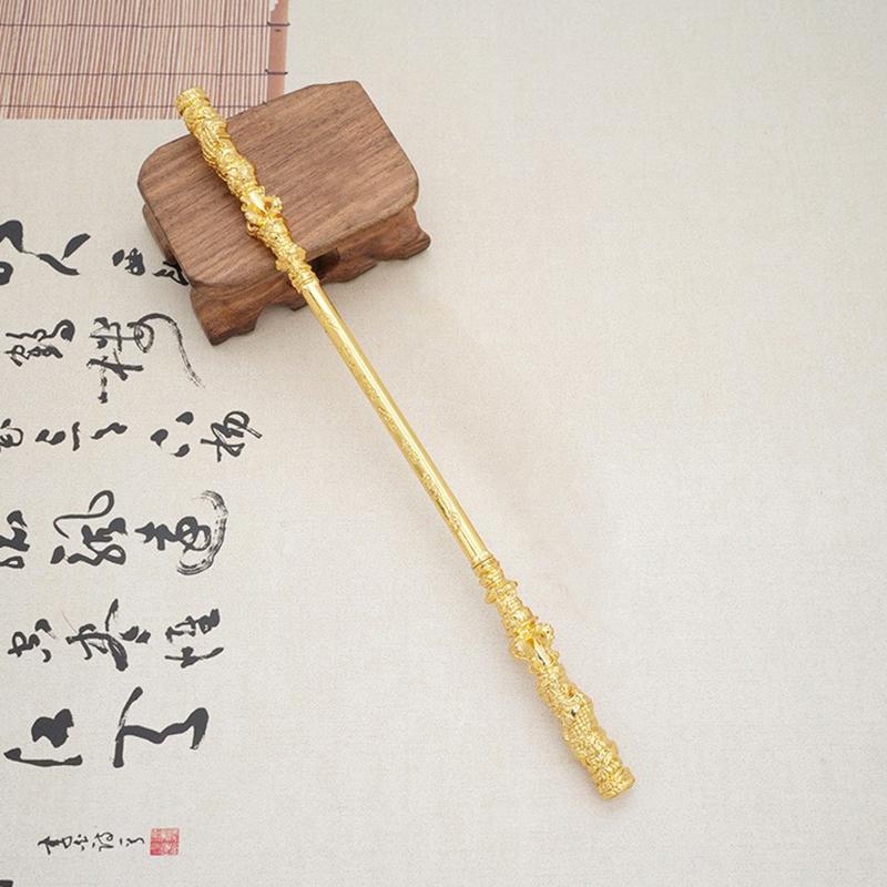 Product Introduction of 22cm Black Myth WuKong Game Ruyi Golden Cudgel Metal Handicrafts Sun Wukong Monkey King  Game Peripherals Children's Toys 27