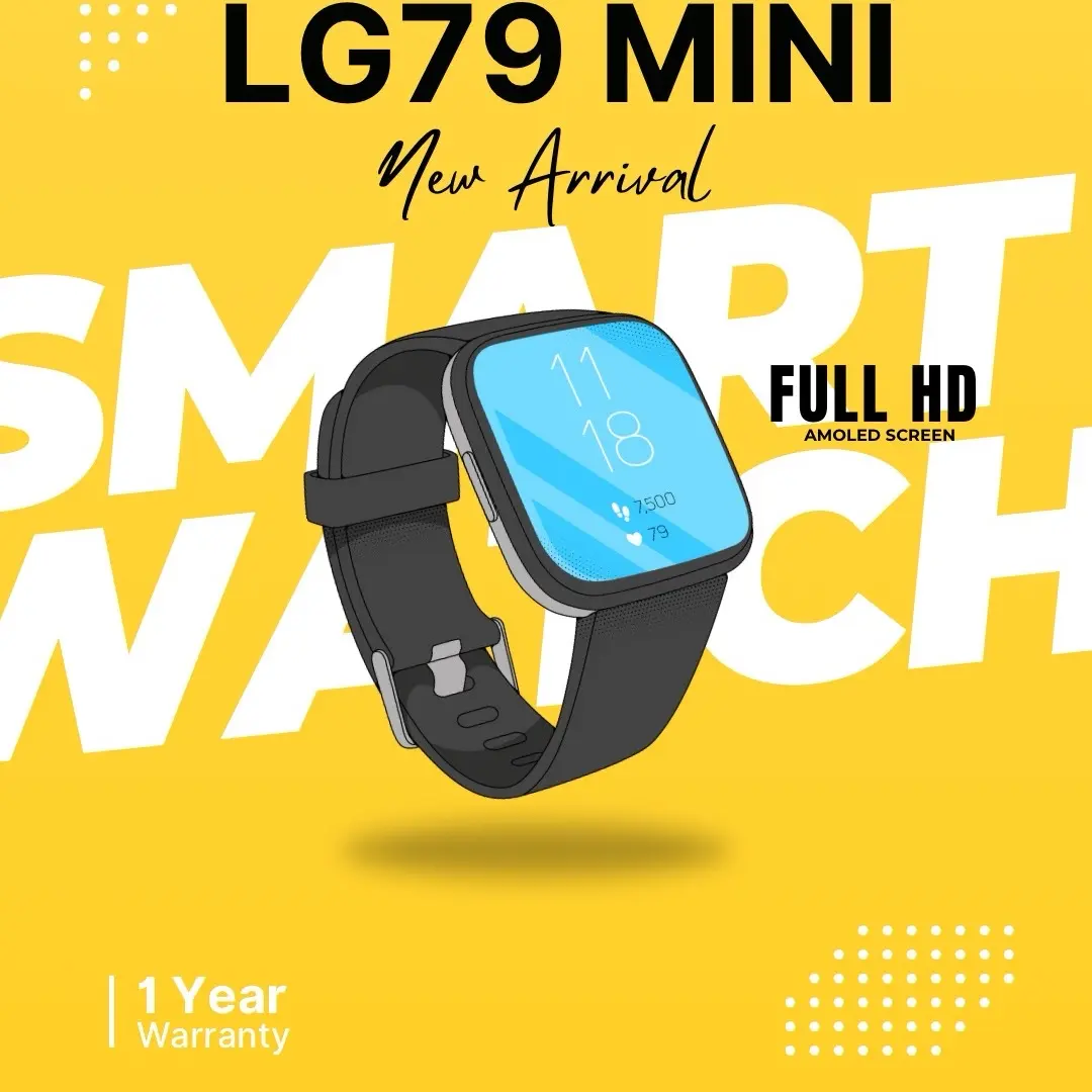 Lg76 Mini LG79 mini smartwatch วัดความดัน รับสาย โทรออก แจ้งเตือนแอพ กันน้ำระดับ ...