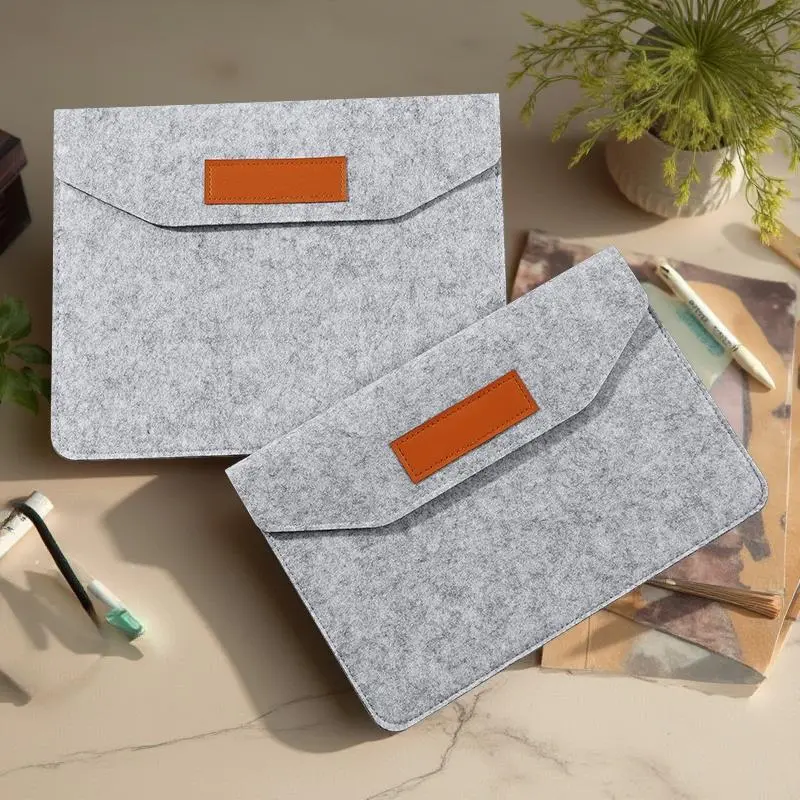 Solid Color Felt Tablet Case, Portable Tablet Storage Bag, Tablet Protective Cover for iPad, Huawei, Samsung, Xiaomi 0