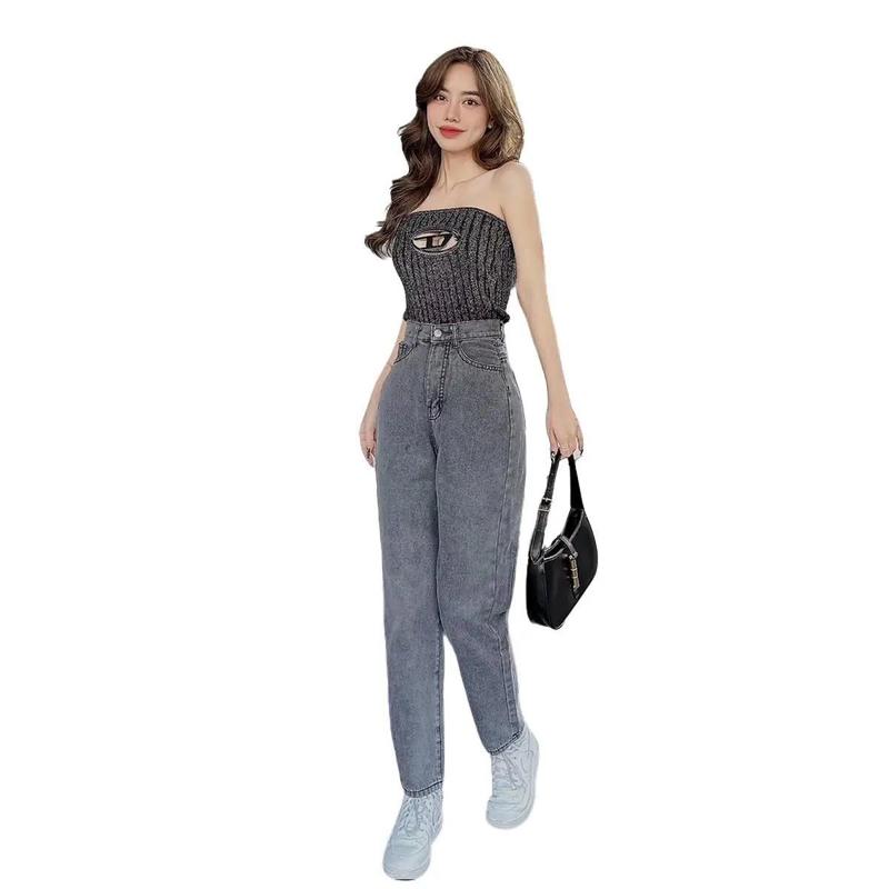 Product Introduction of QUẦN JEAN NỮ bò 493 fom chuẩn baggy . Form chuẩn, ôm dáng, :Pants Women Voi Có Túi 17