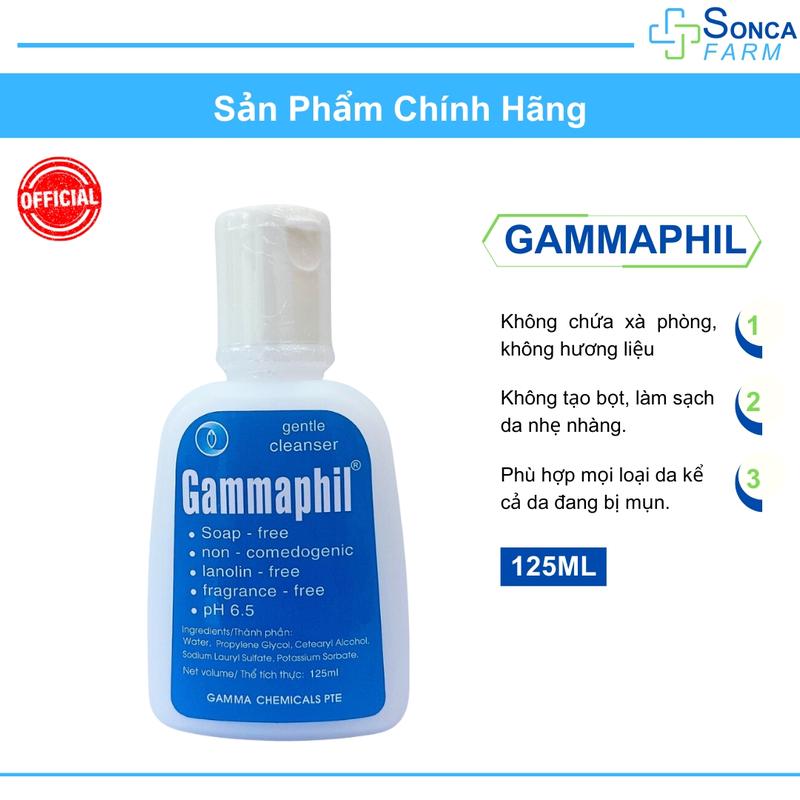 Sữa Rửa Mặt Gammaphil 125ml Cho Da Nhạy Cảm, Dưỡng Ẩm Da Skincare