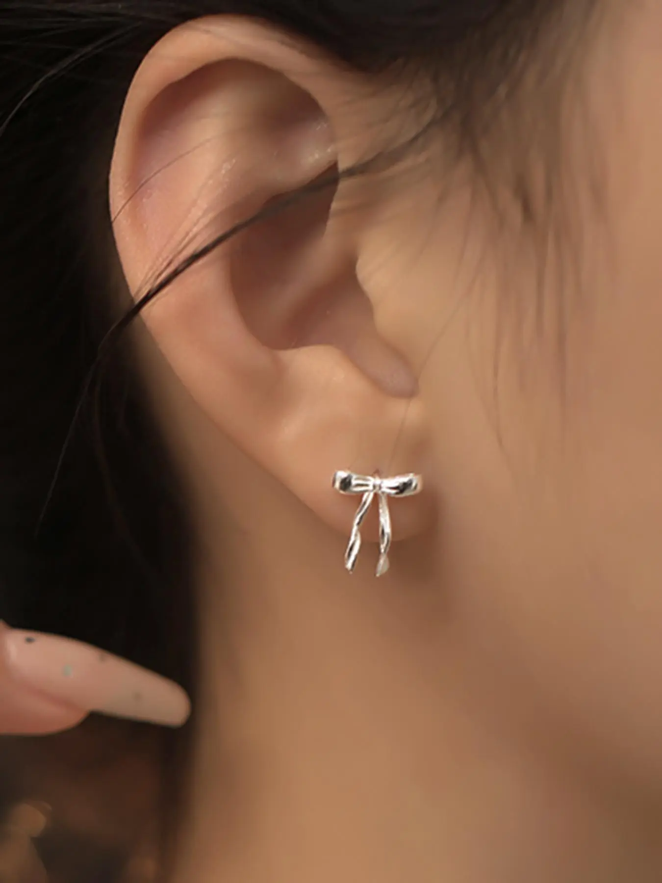Bow Decor Stud Earrings, 1 Pair Fashionable Jewelry for Women, Fashion Jewelry for Party, Daily Clothing Decor, Trendy All-match & Exquisite Jewelry for Birthday Gift