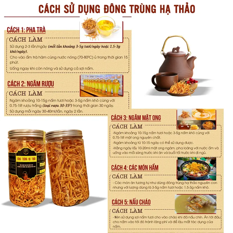 Đông trùng hạ thảo sấy thăng hoa lọ 40g sợi rối(ít gãy), chủng giống Nhật Bản, dược chất cao. 2
