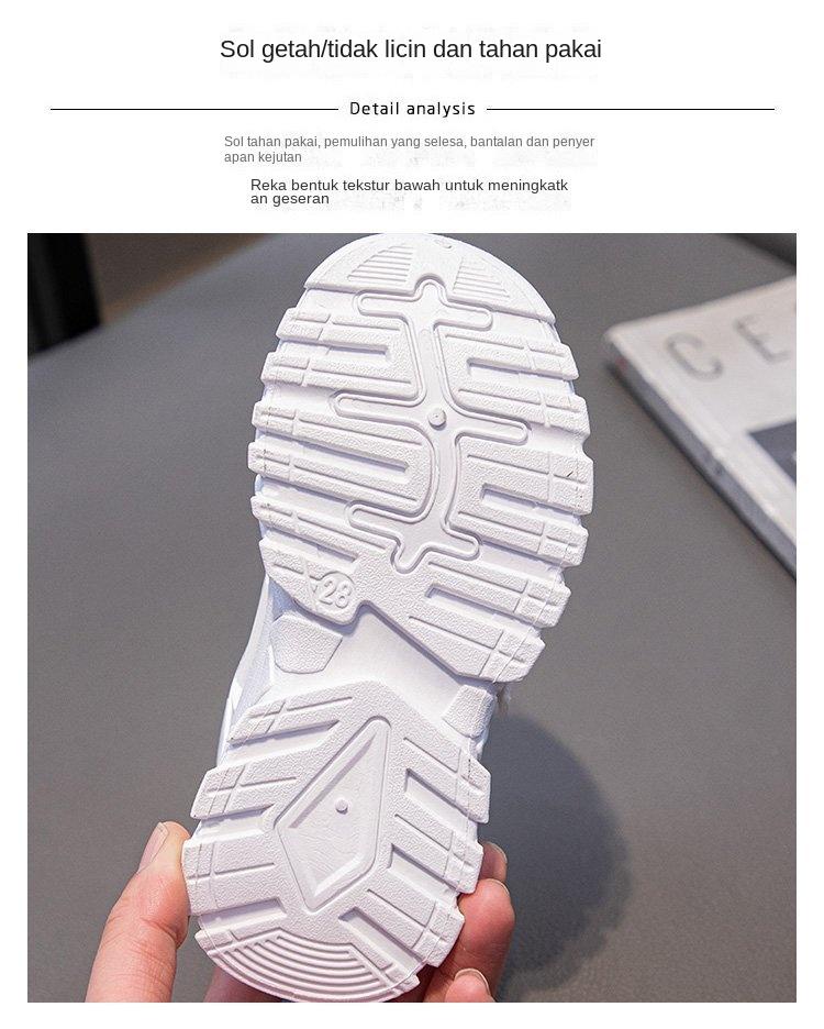Product Introduction of Kasut Sukan Kanak-kanak, Koleksi Baharu Musim Bunga dan Musim Luruh, Kasut Lari Bernafas Lelaki, Kasut Serba guna Perempuan, Permukaan Jaringan, Sneakers Clunky, 2024 Outdoor Shoes 7