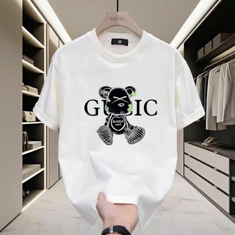 Cặp đôi tay ngắn nam và nữ cởi mở áo thun thời trang mùa hè nhãn hiệu thời trang cotton nguyên chất 0