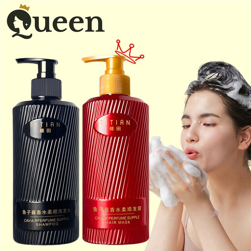 Dầu gội, dầu xả với chiết xuất trứng cá muối, 400ml giúp tóc mềm mại, bồng bềnh mềm mượt, lưu hương 1