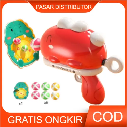 Mainan Anak DINOSAUR BALL GUN WOBEIXING 678-3 Mainan Tembakan Bola Target Dinosaur Anak 0