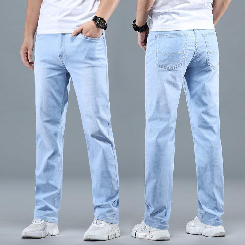 Product Introduction of Quần Dài Nam, Bộ Sưu Tập Mùa Xuân Và Mùa Thu, Quần Bò, Kiểu Thẳng Và Rộng Rãi, Quần Thường Ngày Ống Rộng, Quần Dài, Dày Và Rộng Rãi, Thích Hợp Cho Năm 2024 11
