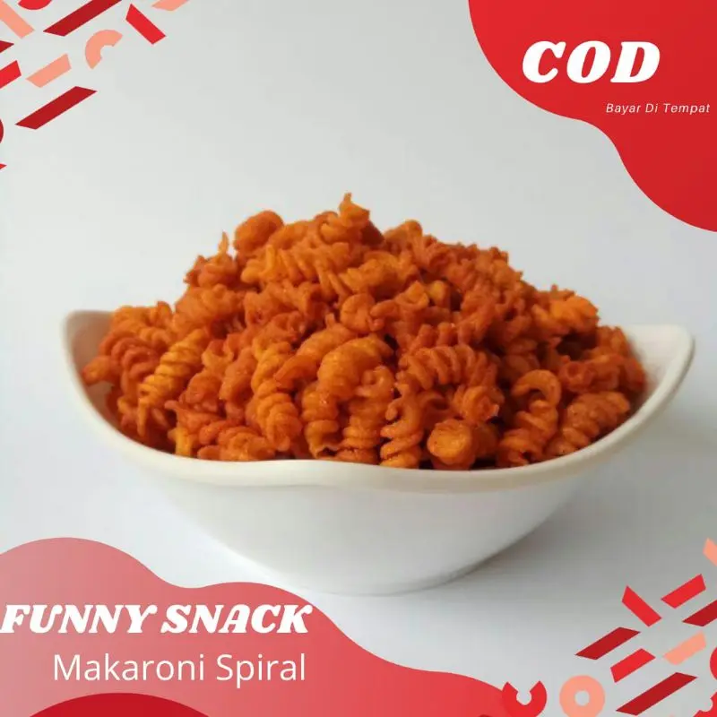 MAKARONI SPIRAL PEDAS KEMASAN 100GRAM