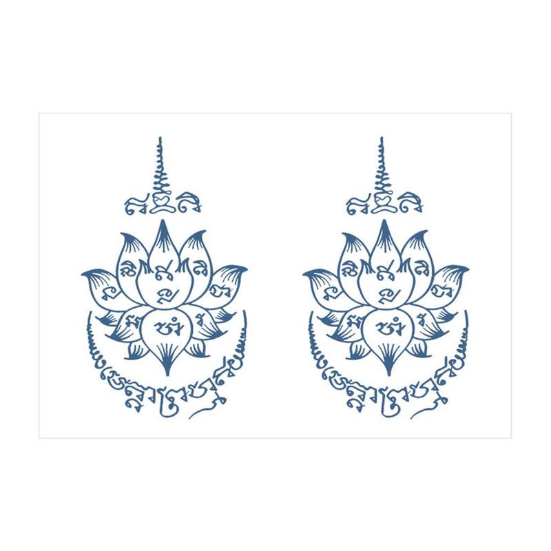 Product Introduction of SemiPermanent Thailand Tattoo Waterproof Spike Juice Herbal Stickers with Star Scripture Buddha B1Z5 31