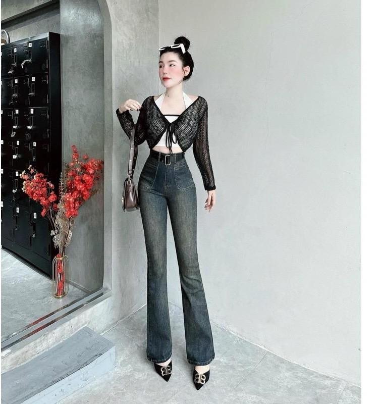 Quần Jean Dài Ống Bass Loe Co Dãn Cho Nữ - M70 Women Ong Pants quần ống girl phố đứng quan