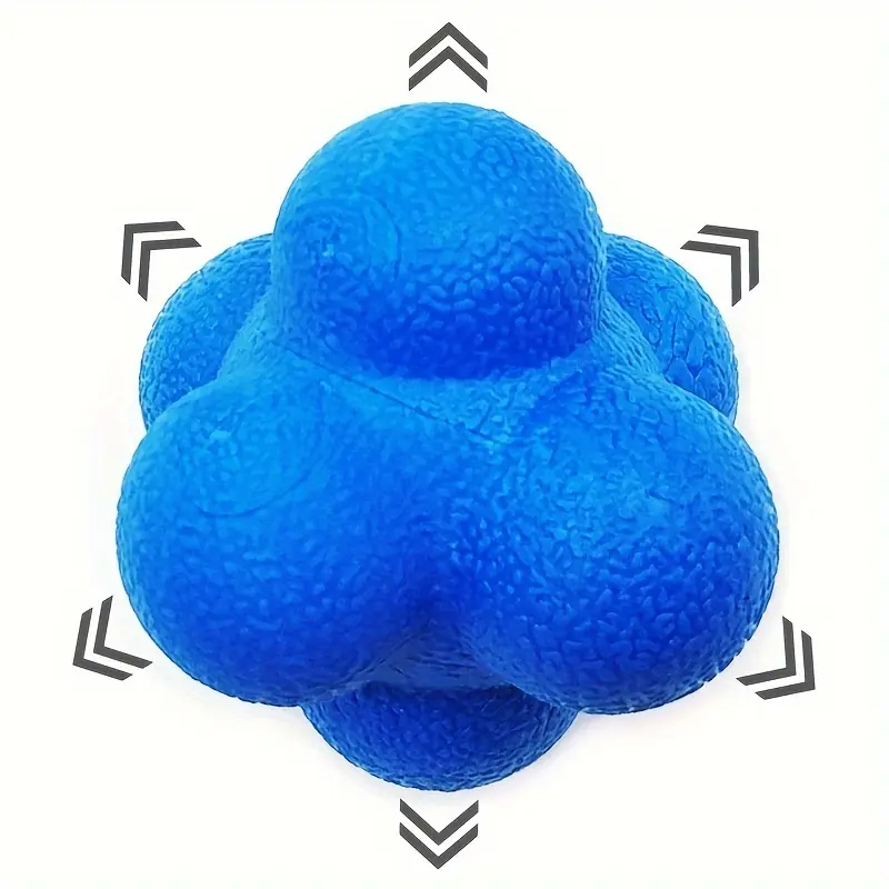 3pcs Hexagonal Speed Training Balls, Sensitivity Response Elastic Balls, Natural Rubber Agility and Reflex Training, Various Colors, Suitable for Adults, Suitable for Independence Day, New Year, Labor Day, Father's Day, Teacher's Day 2