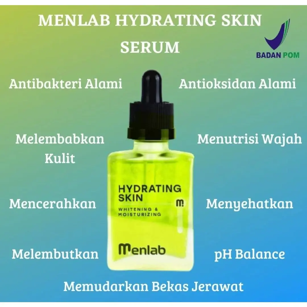 Serum Menlab Hydrating Skin Serum - Menlab Hydrating Serum - Men Lab Serum Pria Original 100% BPOM