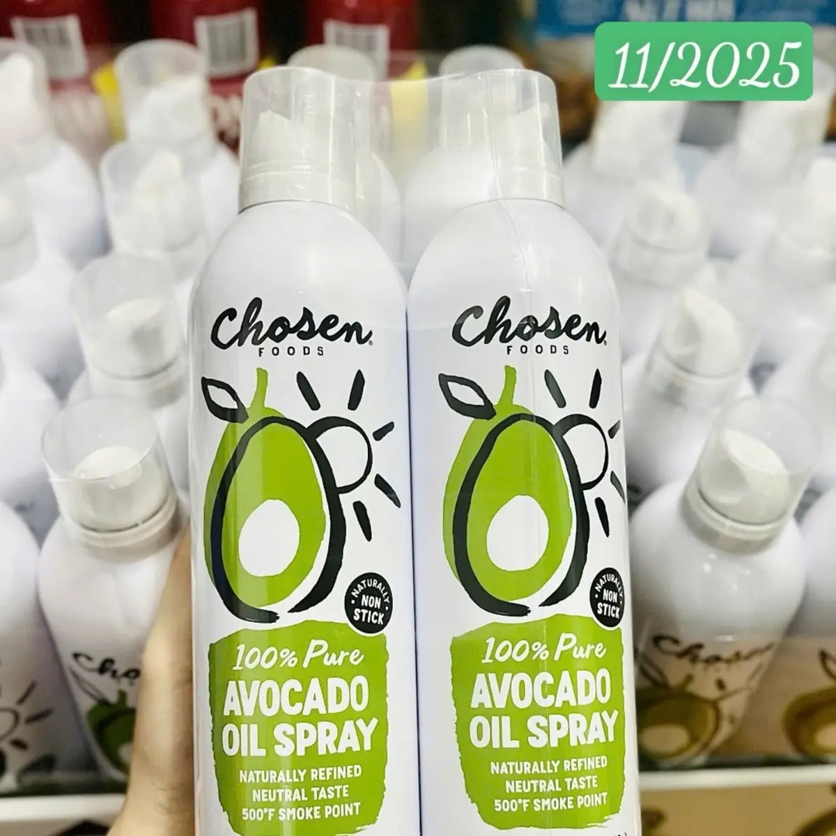 Dầu ăn kiêng dạng xịt từ quả bơ Chosen Foods 100% Avocado Oil Spray