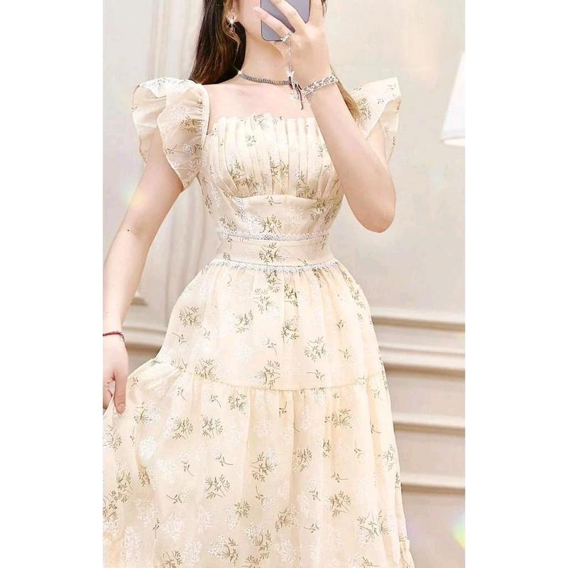 Đầm nữ dáng xòe cánh tiên phối voan ngực xinh xắn 086 Women Voi Dress 6