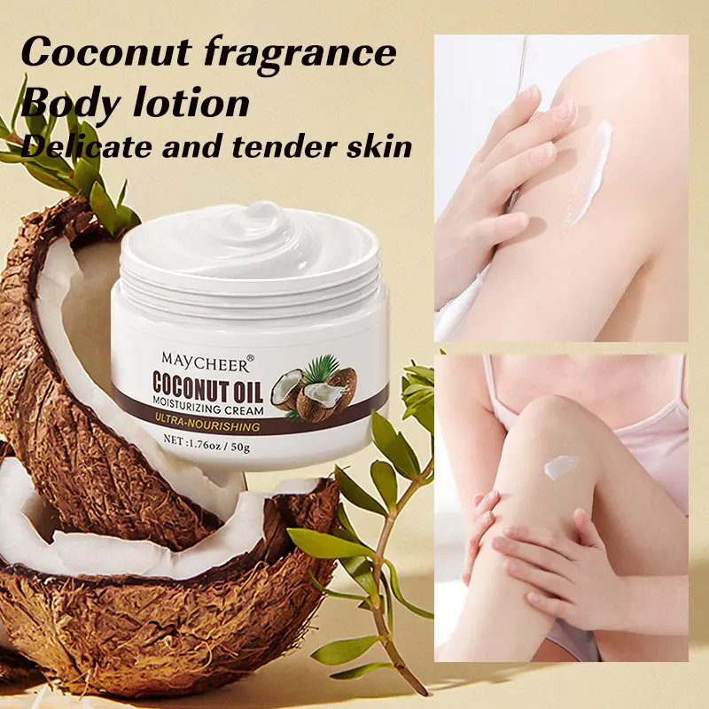 Maycheer Coconut Oil Body Cream Nourishing Moisturizing Hydrating Relieve Chicken Skin Lasting Fragrance moisturizer  viral   viral   whitening lotion white  inc sabun