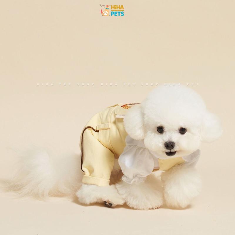Set Series School Váy Hoặc Jump Và Nón Cực Cute Cho Chó Mèo Mát Mùa Hè Mùa Xuân Quần Áo Thú Cưng Dễ Thương Hiha Pets. 3