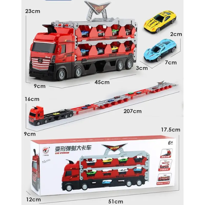Xe container biến hình đường đua 1