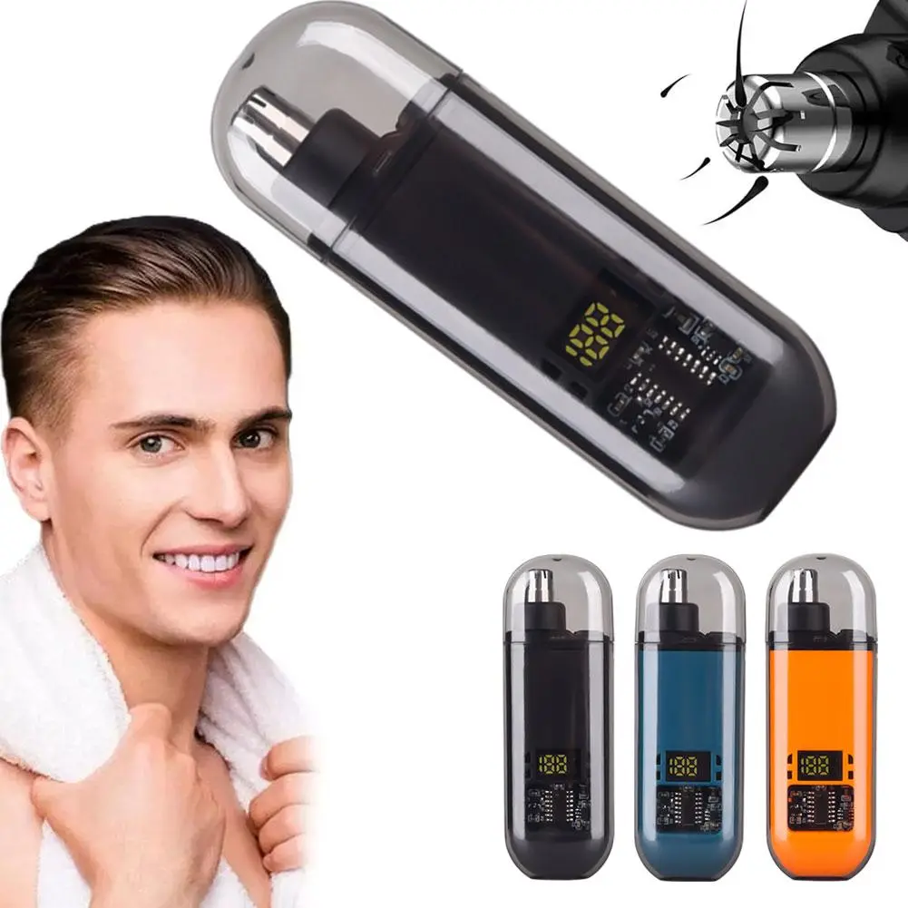 Stainless Steel Nose Trimmer Rechargeable Portable Trimmer Electric Waterproof Hair Nose
