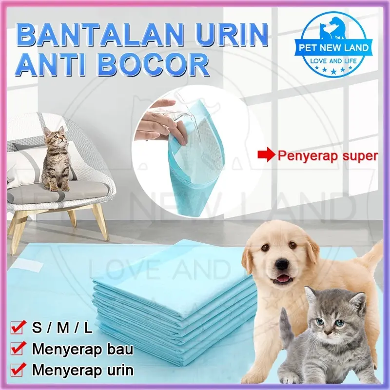 Pad Pipis Kucing Anjing Popok Sekali Pakai Alas Pipis Pee Poop alas kucing melahirkan Underpad