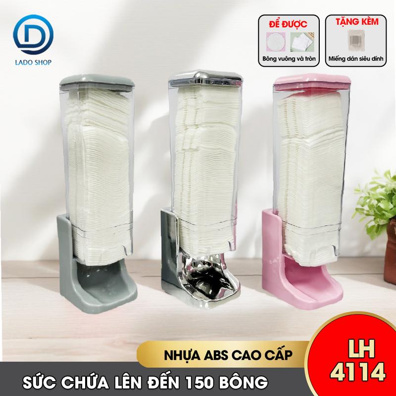 Hộp đựng bông tẩy trang dán tường LH-4114 cho bông tròn và bông vuông