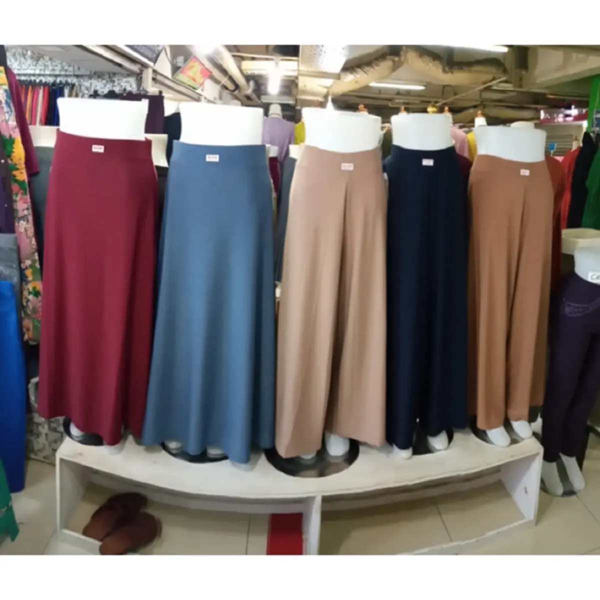 KULOT JERSEY PREMIUM/ROK PAYUNG Mewah Panjang Wanita Melar