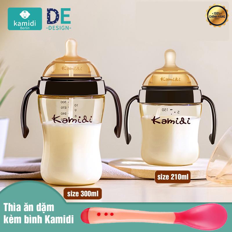 Bình Sữa Kamidi Nhựa PPSU Chính Hãng Tặng Kèm Thìa Ăn Dặm 