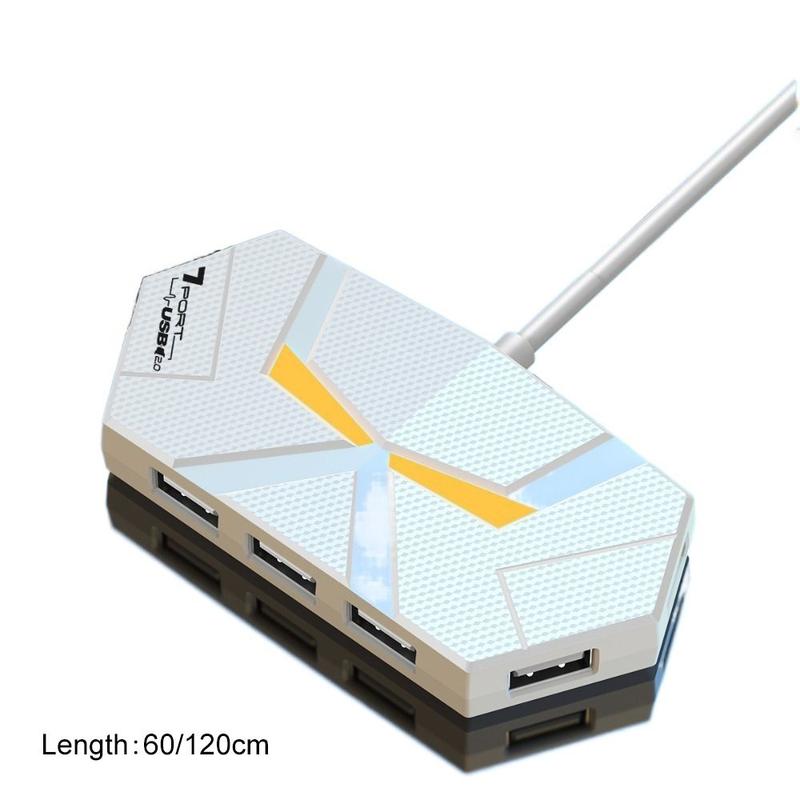 Hub Bộ Chia USB Cầm Tay 4 / 7 Cổng, Trạm Đế Cắm Tốc Độ Cao, Bộ Chia USB 3.0 Và USB2.0 Đa, Phụ Kiện Máy Tính, Chiều Dài 0,6m / 1,2m 5