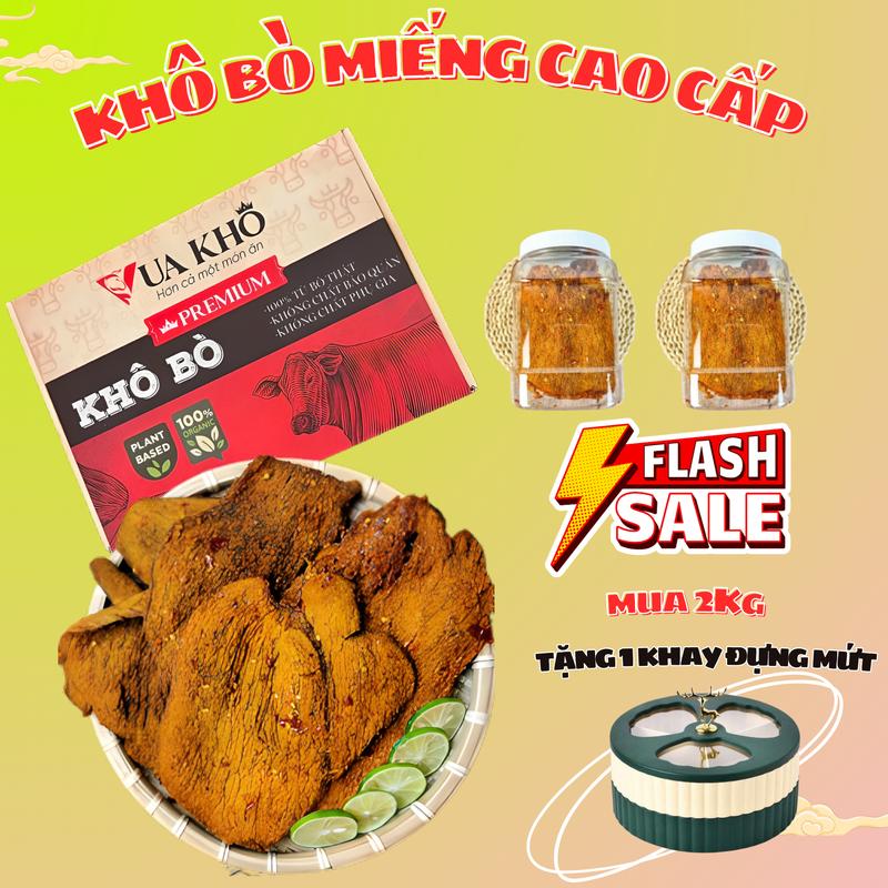 [VUA KHÔ] - Khô bò miếng to 1KG (Hủ) - Thịt Bò khô loại ngon phơi khô  - Đồ ăn vặt Snack, Food, Thức Ăn, Cake cay  đồ ăn nhẹ khô khô  bò khô  bò khô  bò khô  bò khô  bò