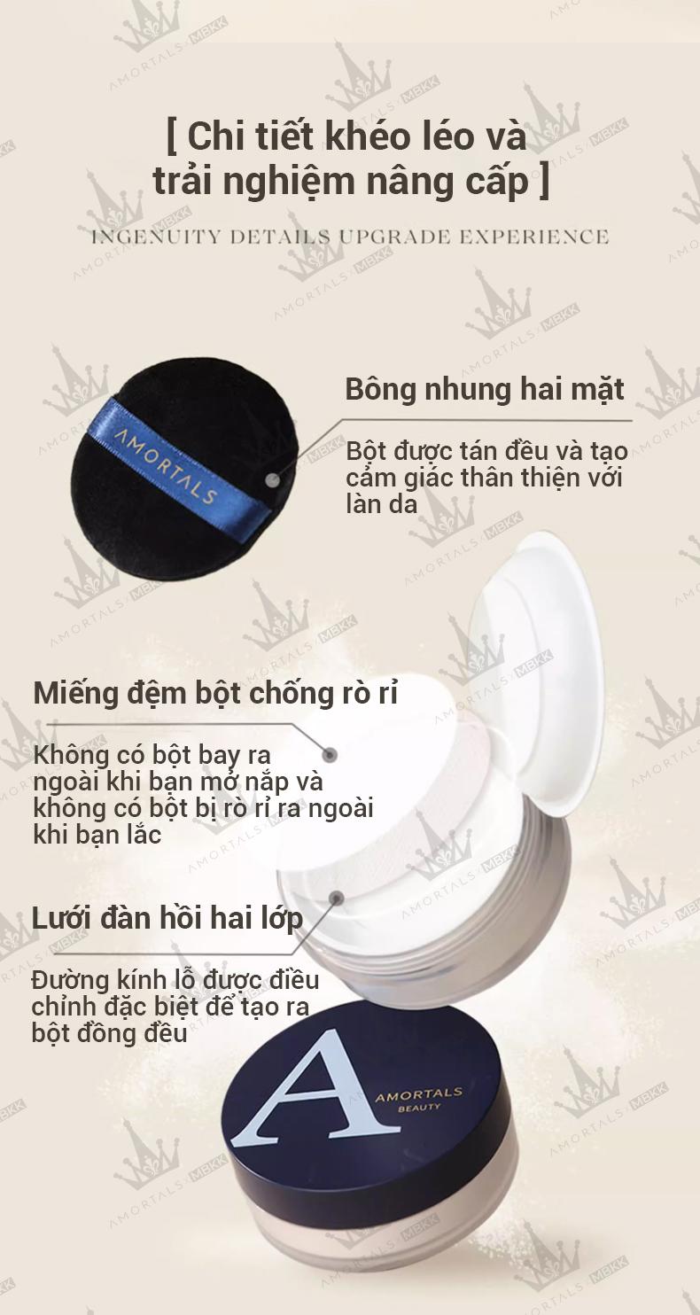 Product Introduction of Phấn phủ AMORTALS Phụ kiện tùy chọn Trang điểm kiểm soát dầu bằng lụa độ nét cao Trang điểm lâu trôi Giao hàng tận nơi nhanh chóng Cosmetic Makeup Brush Cleaners Mỹ Phẩm Women Nữ 7