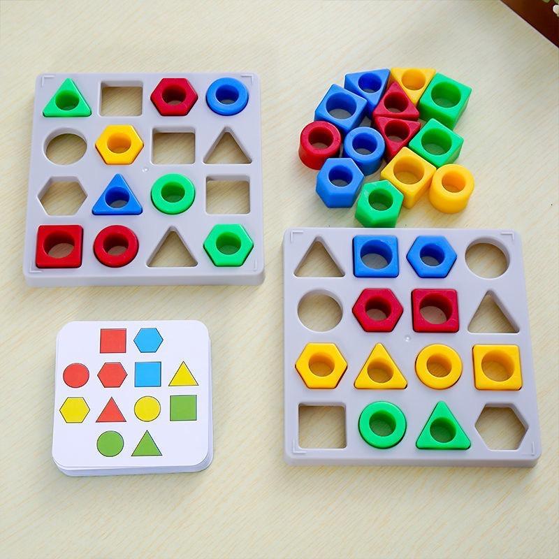 Mainan Anak SHAPE MATCHING 777-127 Mainan Board Game Edukasi Puzzle Geometris Anak 3