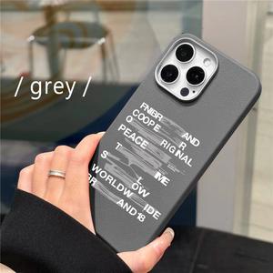 Leather Premium Soft Case For iPhone 15 Pro Max 15 14 Plus 11 12 13 Xr Xs Max  Casing ponsel bermotif huruf yang trend Cover