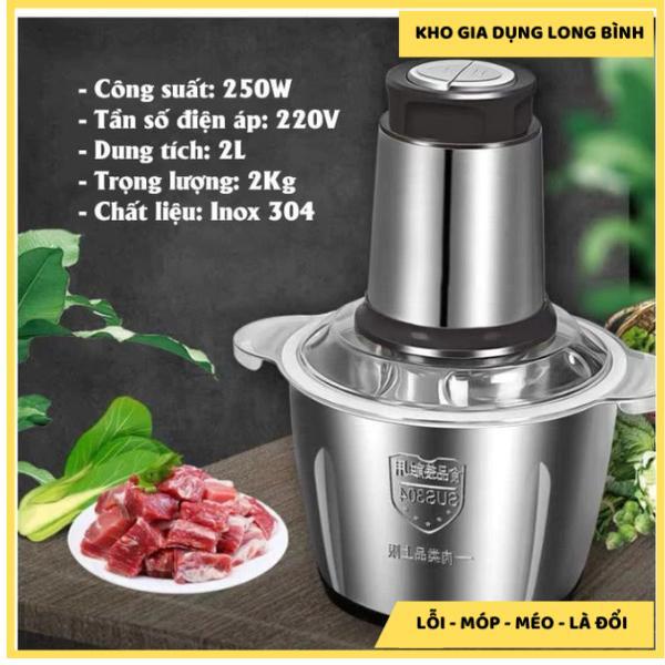 [ LOẠI 1 ] Máy xay đa năng 2L cối inox 304 4 lưỡi đa năng công suất 2500w, máy xay bear mini cầm tay siêu khỏe dễ dàng sử dụng NEW 0