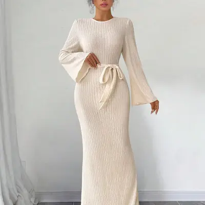 Selected Long Sleeve Maxi Dress Fashion Nova TikTok Shop