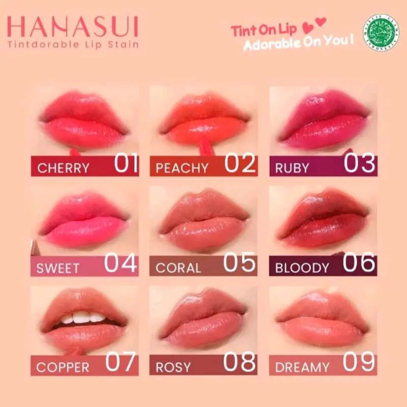 Paket Ombre Hanasui/ 02/06 Lipstick Boba Lipcream 3