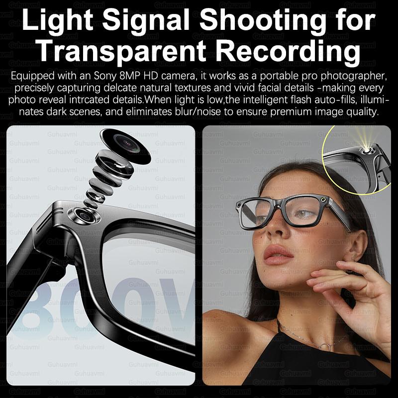 2026 New Upgrade Smart Glasses With Camera Video Recording AI Photo Recognition Bluetooth Call Translation Voice Sunglasses Man - Image 4