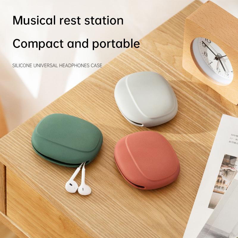Túi đựng tai nghe bằng silicon Hộp đựng cáp tai nghe di động Túi đựng cáp dữ liệu