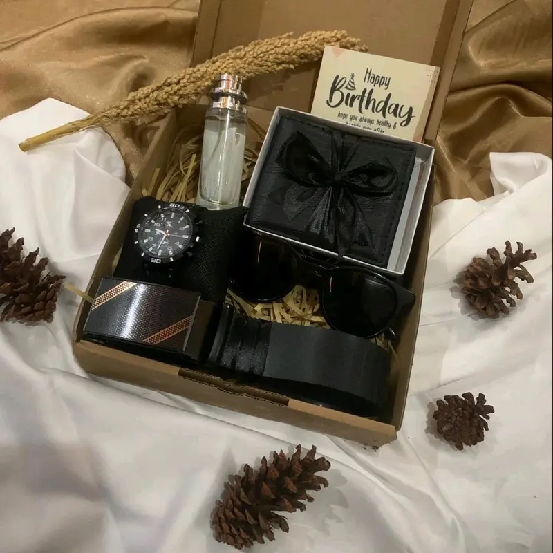 GIFTBOX HAMPERS KADO ULANG TAHUN COWOK KADO ANNIVERSARY WISUDA PERNIKAHAN lengkap 0
