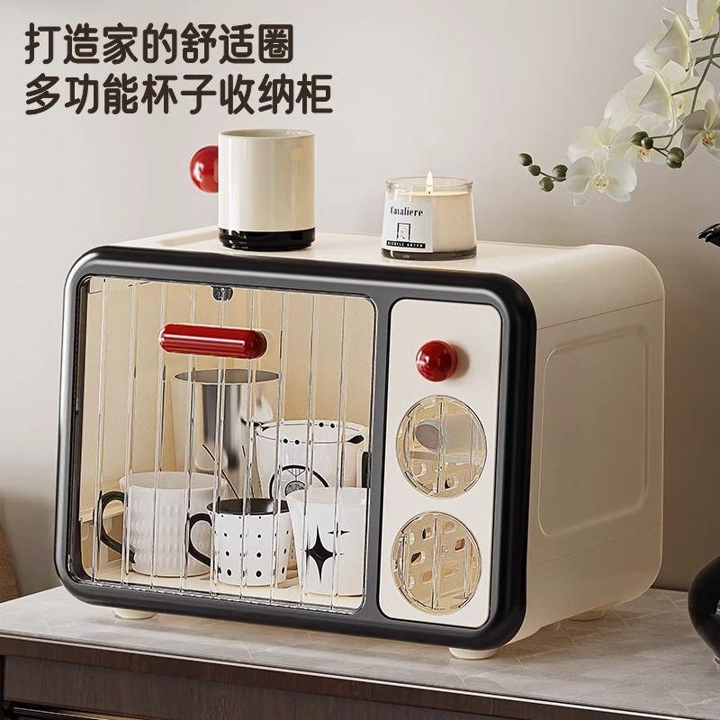 Product Introduction of Household Bottle Storage Cabinet Baby Tableware Storage Box Food Supplement Tool Dust-proof Drain Cabinet Put Dishes And Chopsticks Shelf 0