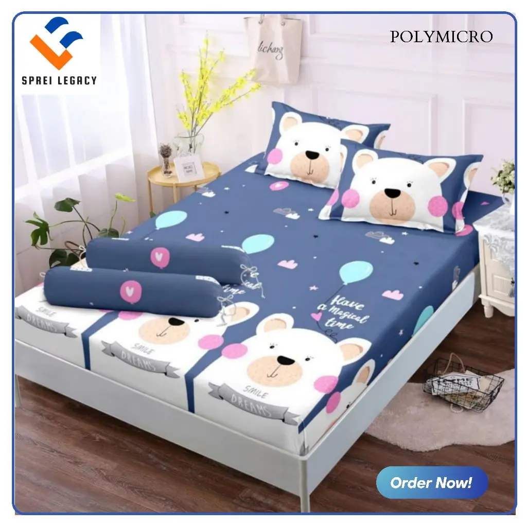 BIMA SPREI || SEPRAI SET KARTUN ANAK DISPERSE ANTI LUNTUR 90 120 160 180 200 TINGGI 10 B 2 G 1 Kain Bantal sapi aesthetic